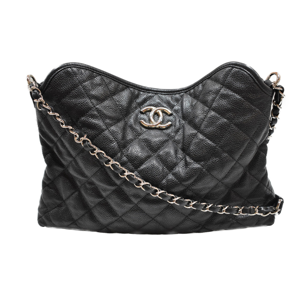 Chanel Chain Shoulder 2WAY Caviar Skin Bag Black - Picture 1 of 15